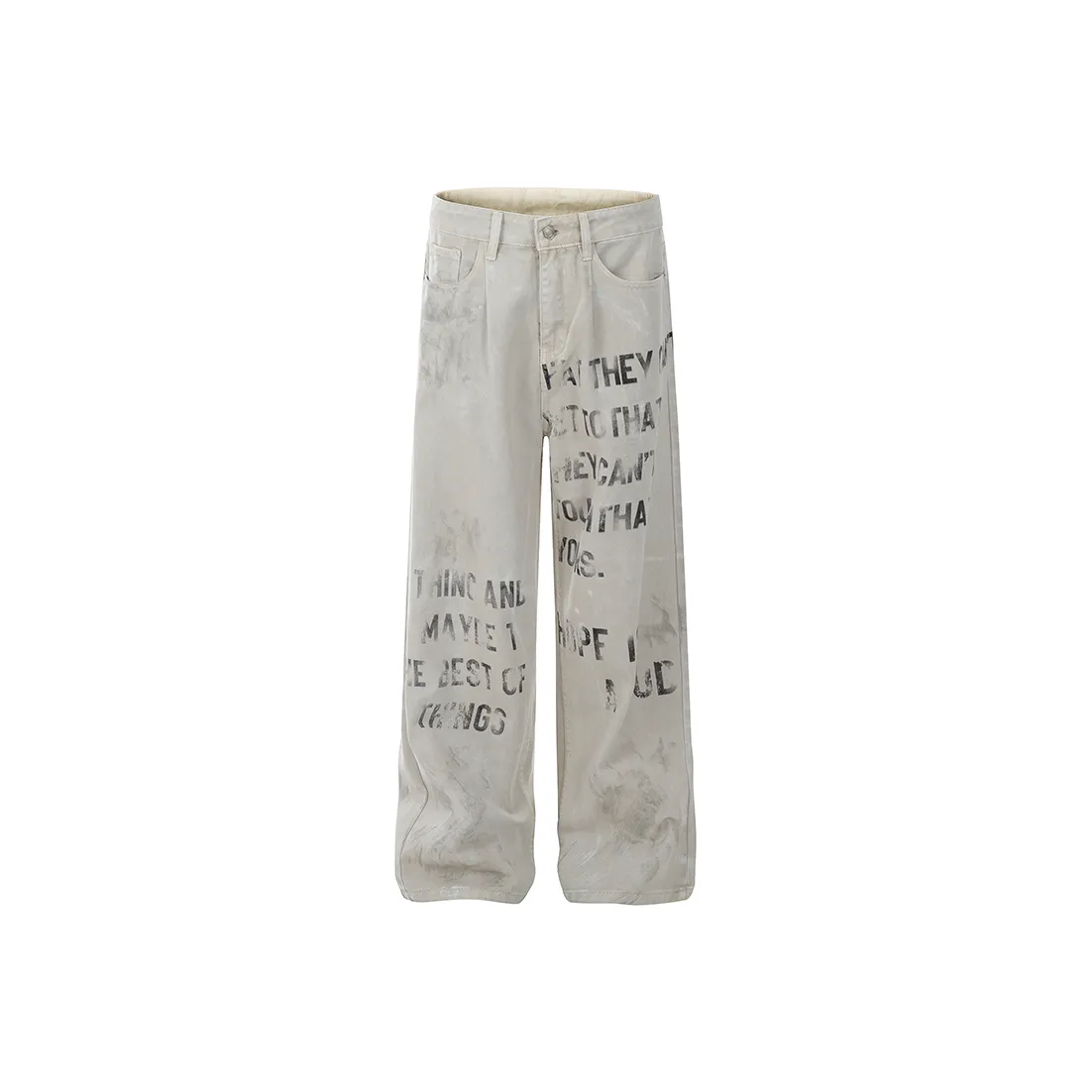 HKRXEC Jeans Men's White