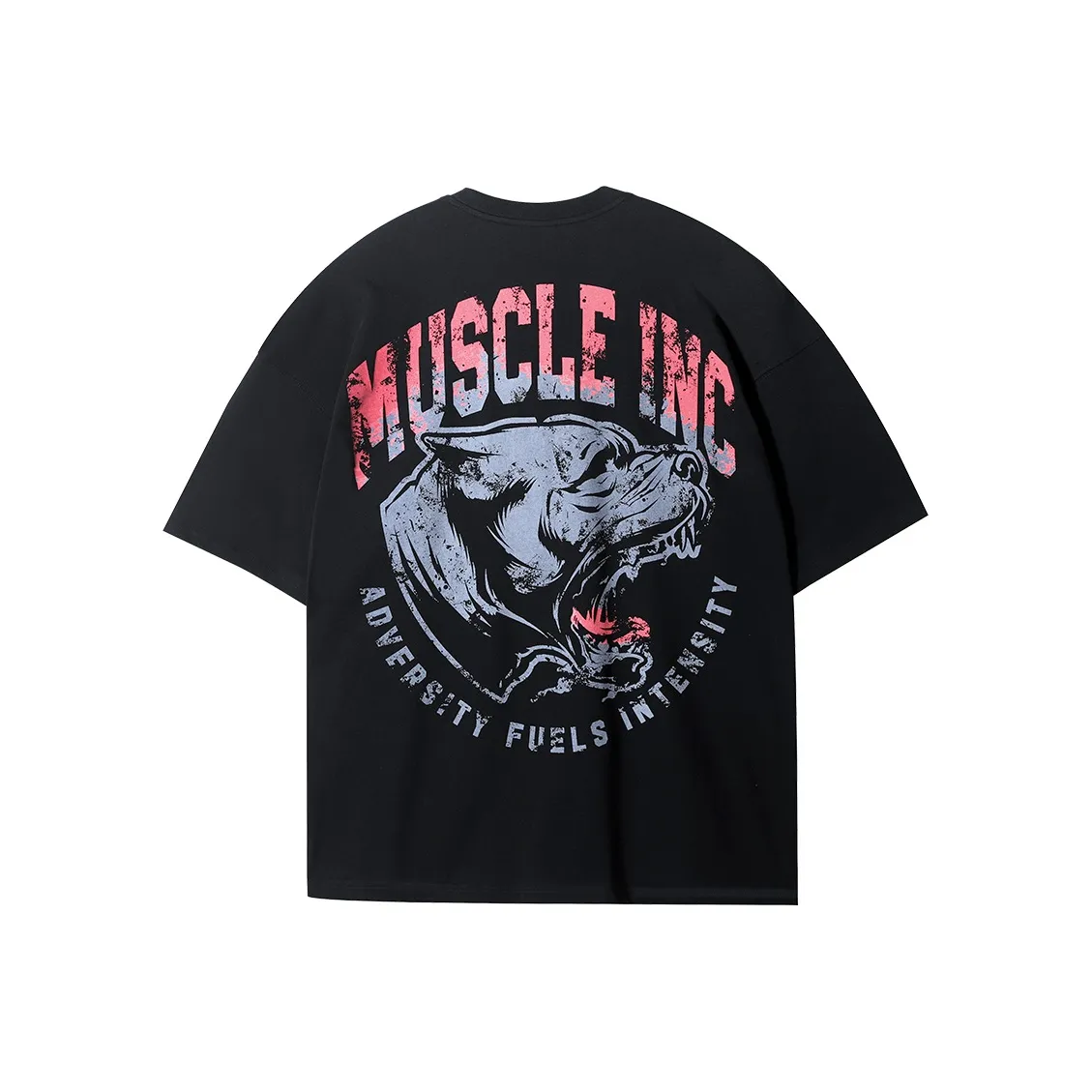 Muscle Dog T Shirts Men's Black