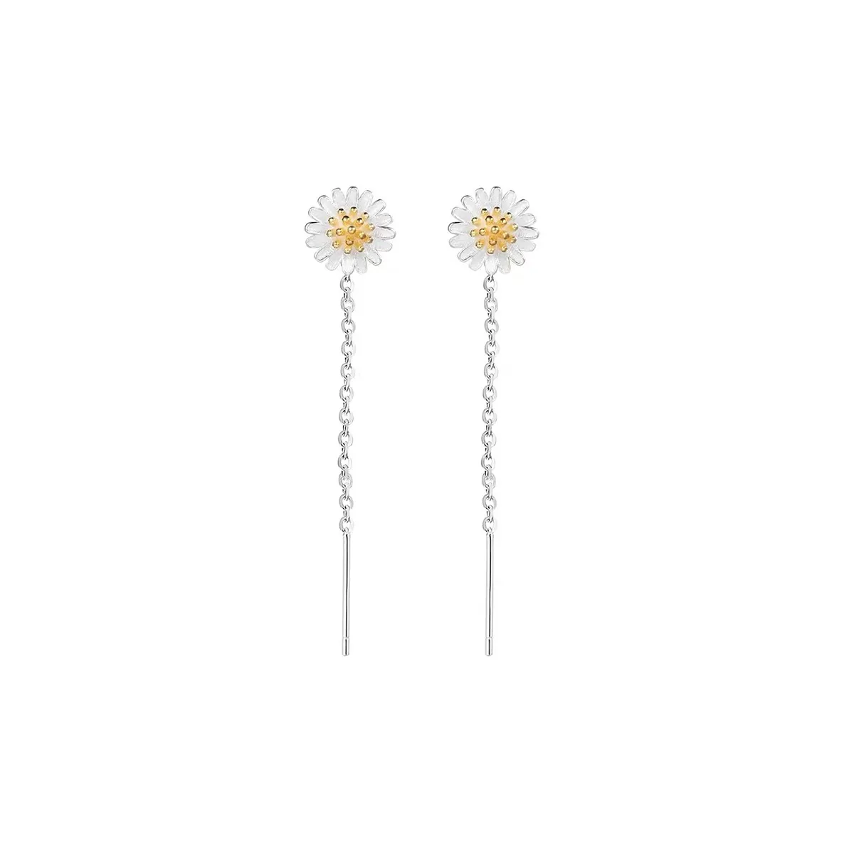 CENTURY&KINDLE S925 Silver Drop Earrings Women's