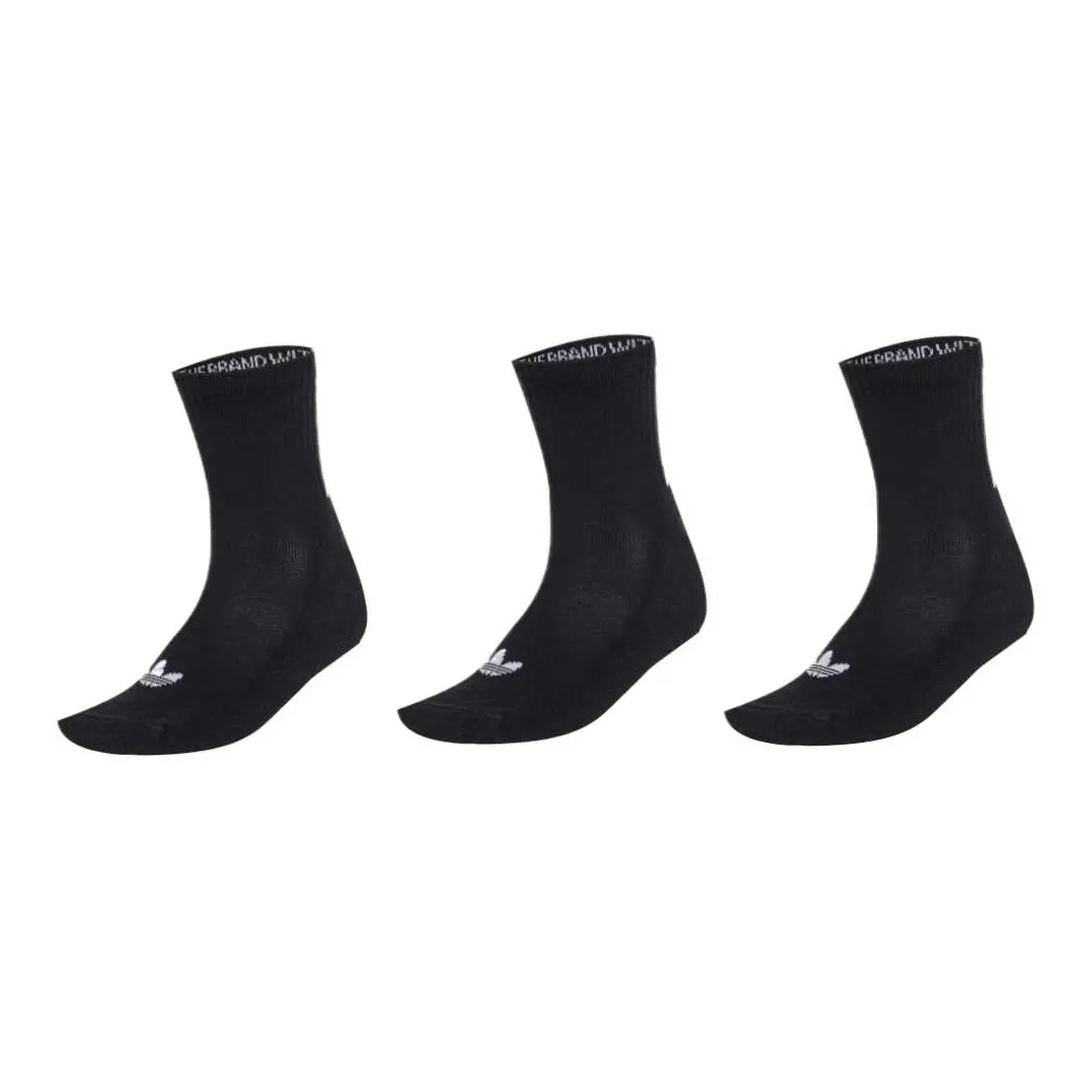 Adidas Originals Носки Crew Унисекс 3 упаковки Черный