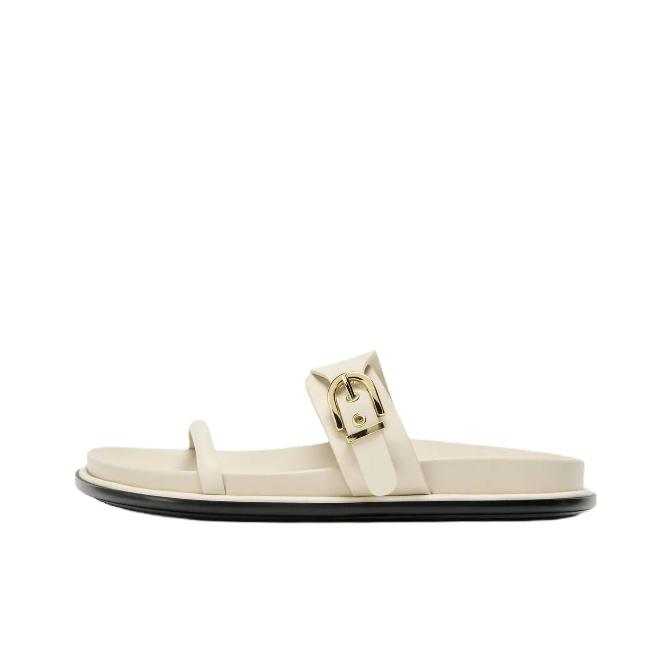 ZARA Abrasion Resistant Slide Slippers Women's White