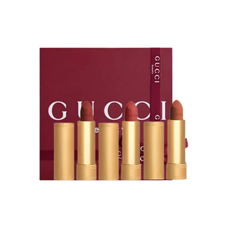 GUCCI Heartfelt Velvet Mist Помада Коробка Матовая Легко Смешивается Цвет лица 3,5г+3,5г+3,5г