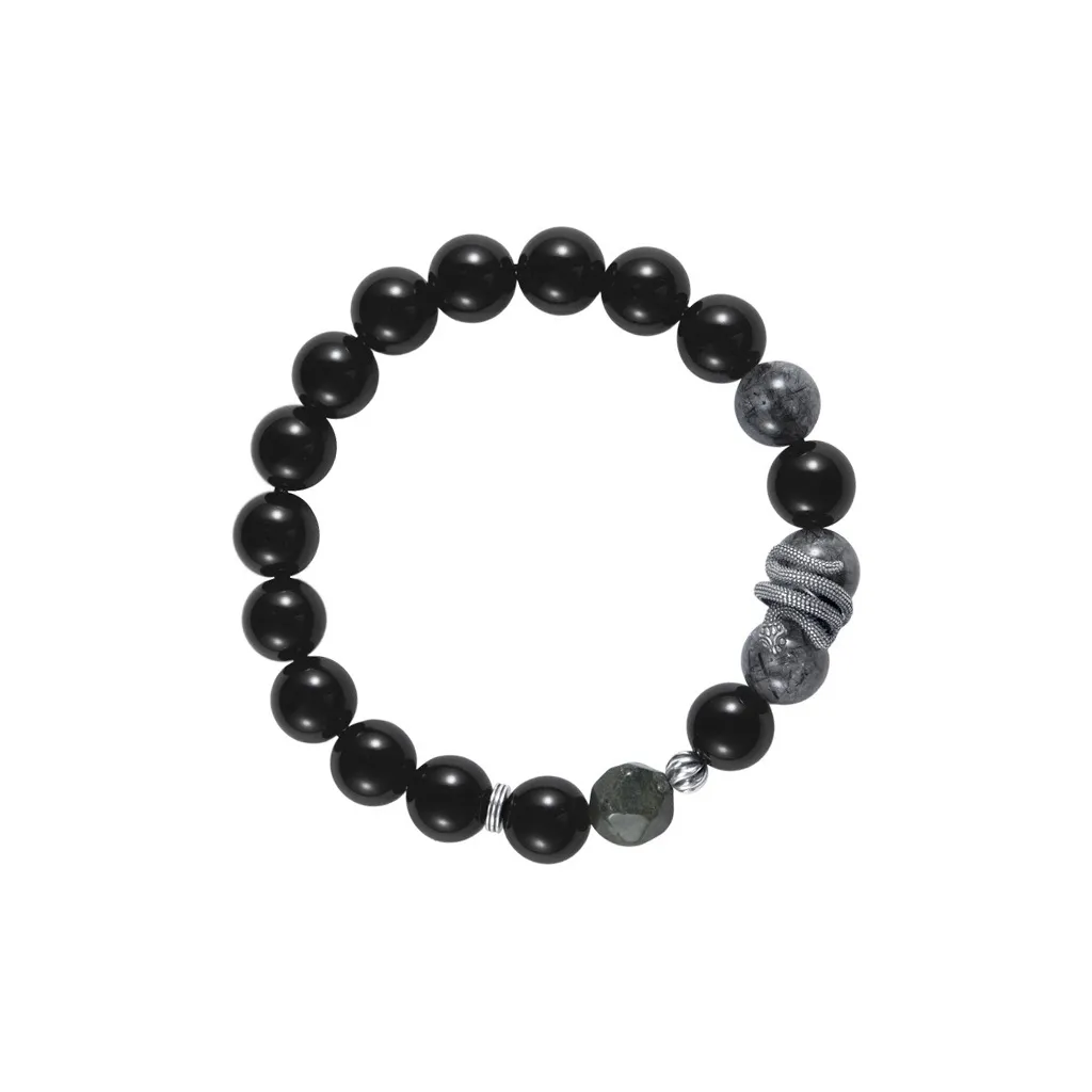 KwOnline Obsidian Bracelets Men's
