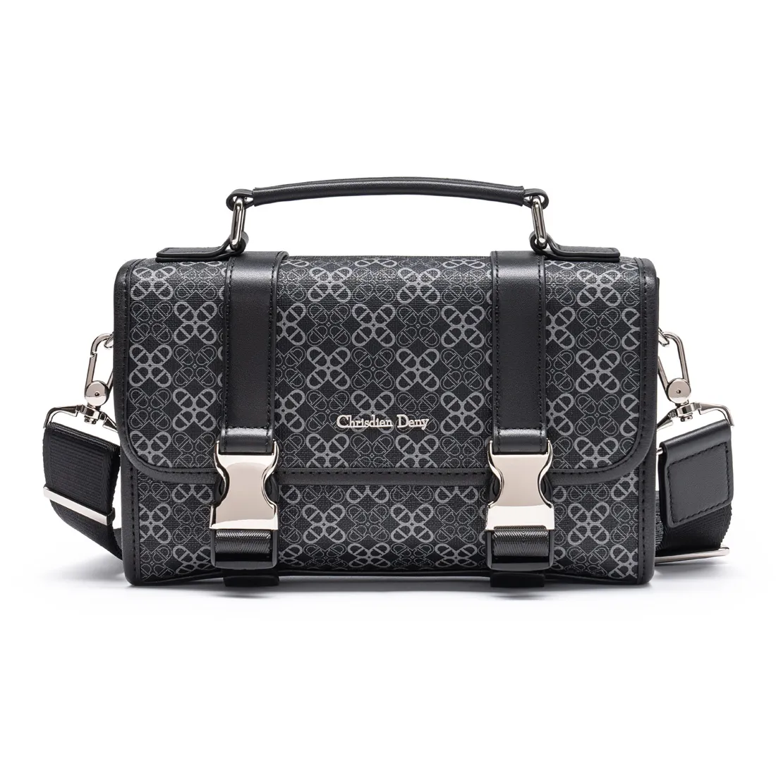 CHRISDIEN DENY Синтетическая кожа Одно плечо Сумка Стандартная Мужская Черная