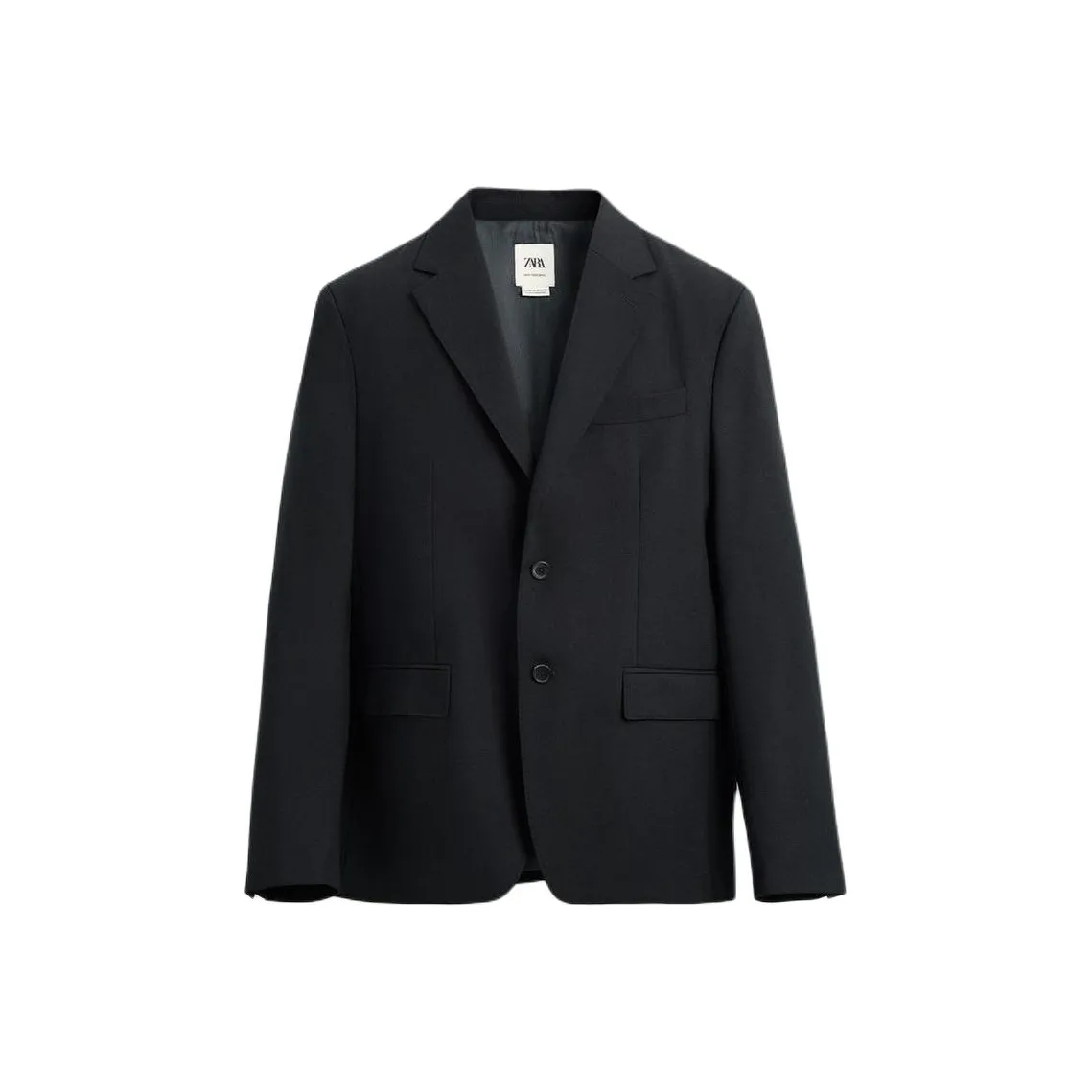 ZARA Морской синий Мужские Деловые костюмы