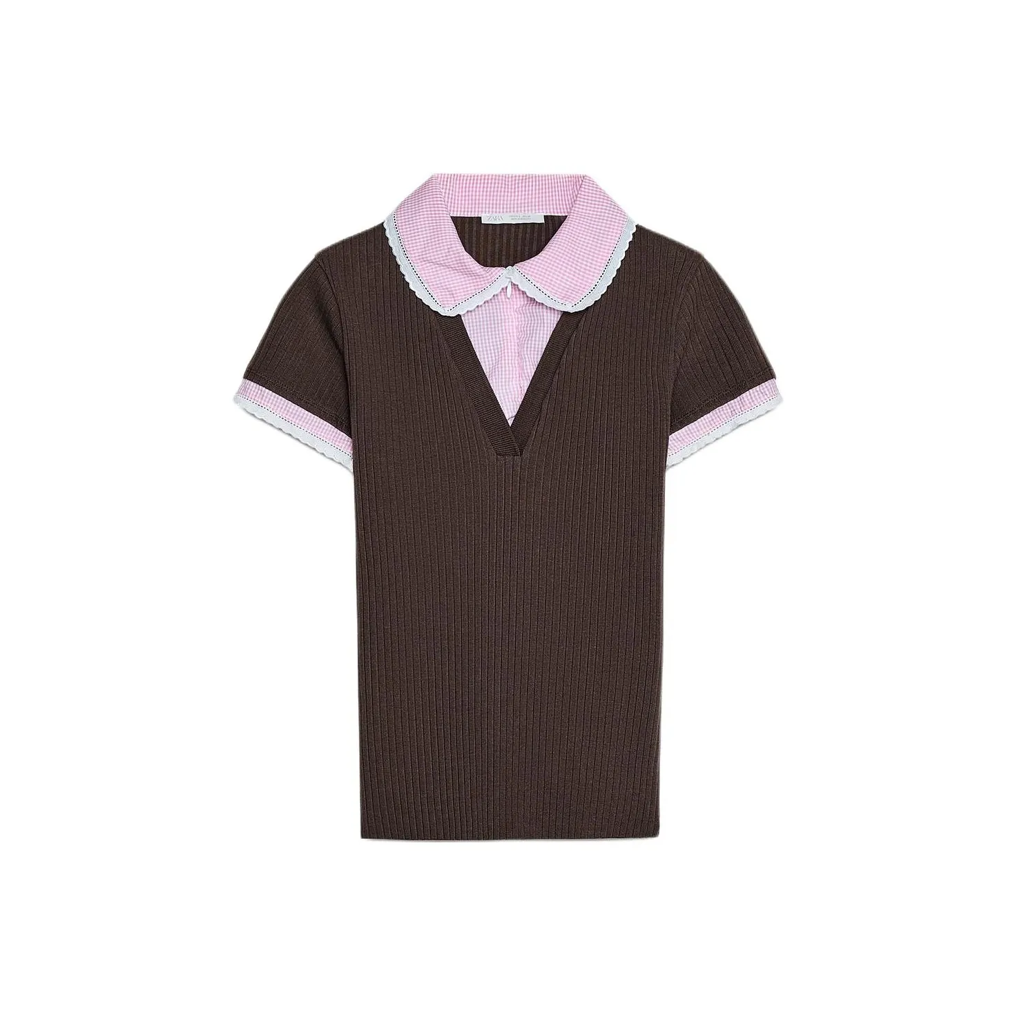 ZARA T Shirts Women's Brown