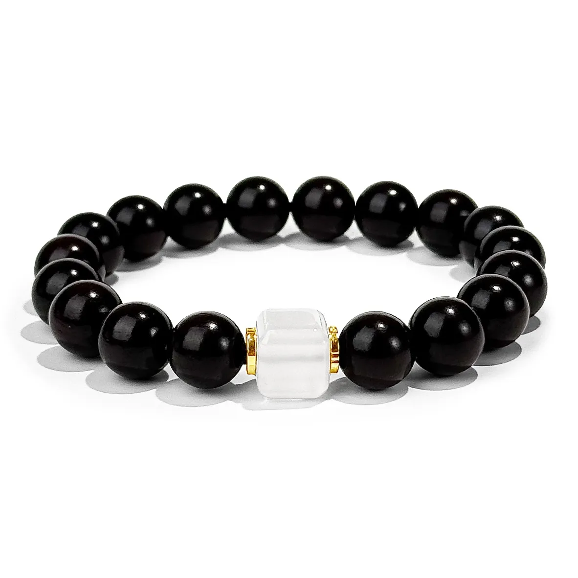 PUTUOSHANWENCHUANG Small Leaf Red Sandalwood Bracelets Unisex