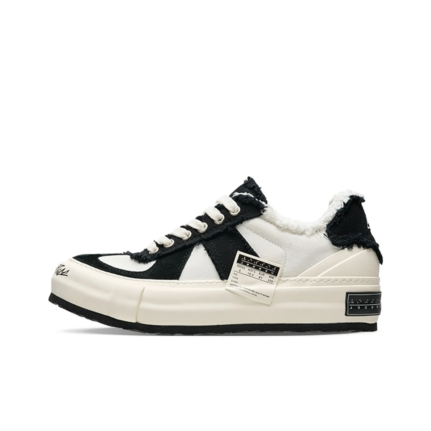 VESSEL Черный Ласточкин хвост Dehun Панда Низкие Кроссовки для скейтбординга Унисекс Белый Черный