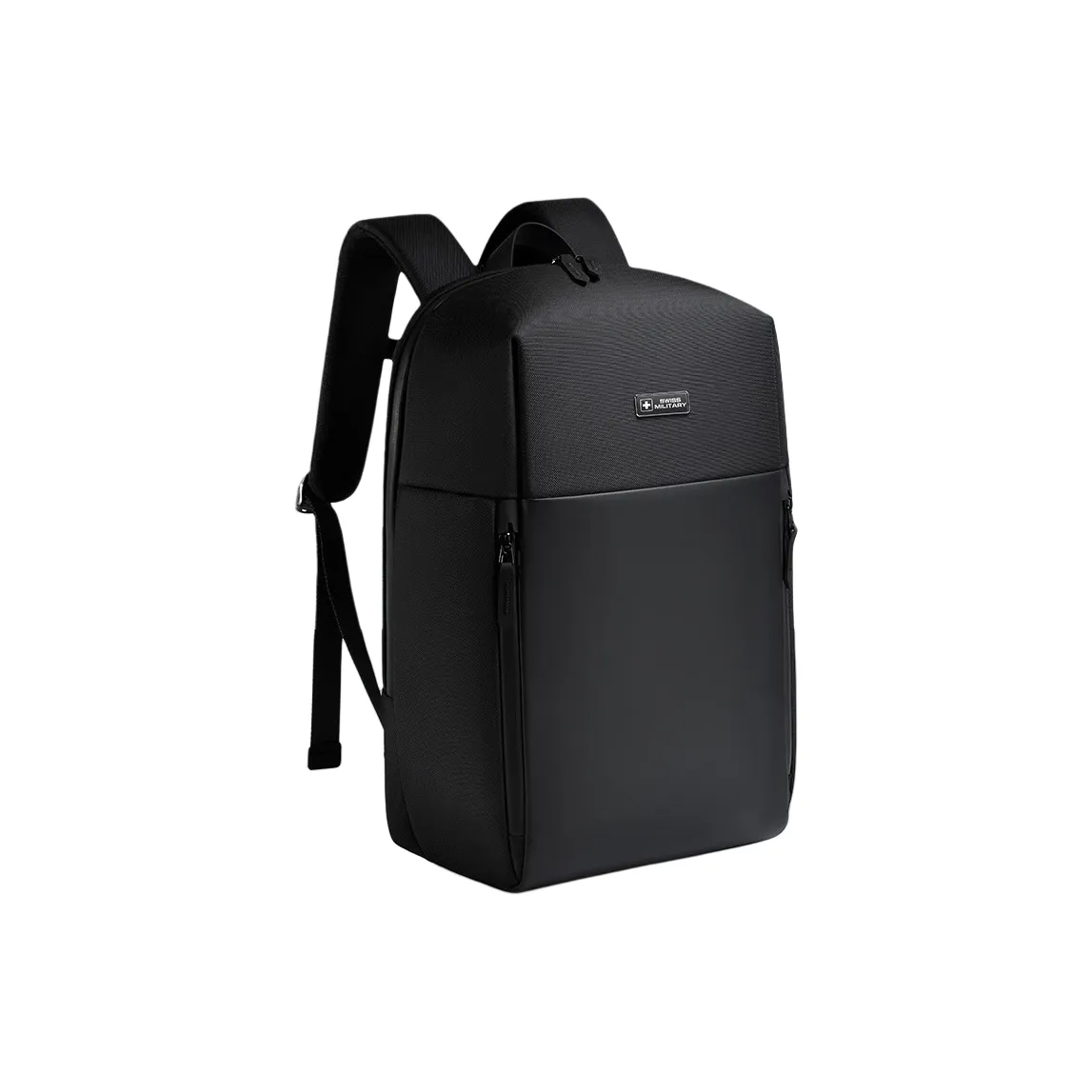 SWISS MILITARY PU With Polyester Backpack Unisex Black