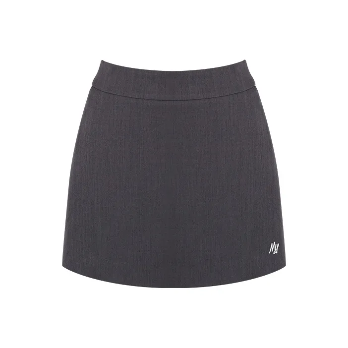 Mrs. Беллфлауэр Однотонный Летний Утягивающий Серый Юбка с Низким Шов Дизайн Женский