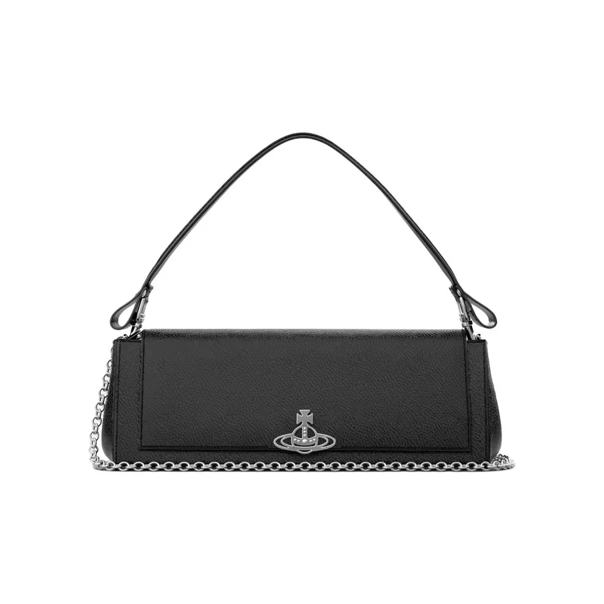 Vivienne Westwood HAZEL Artificial Leather Shoulder Bag, Crossbody Bag, Handbag Large Women's Black