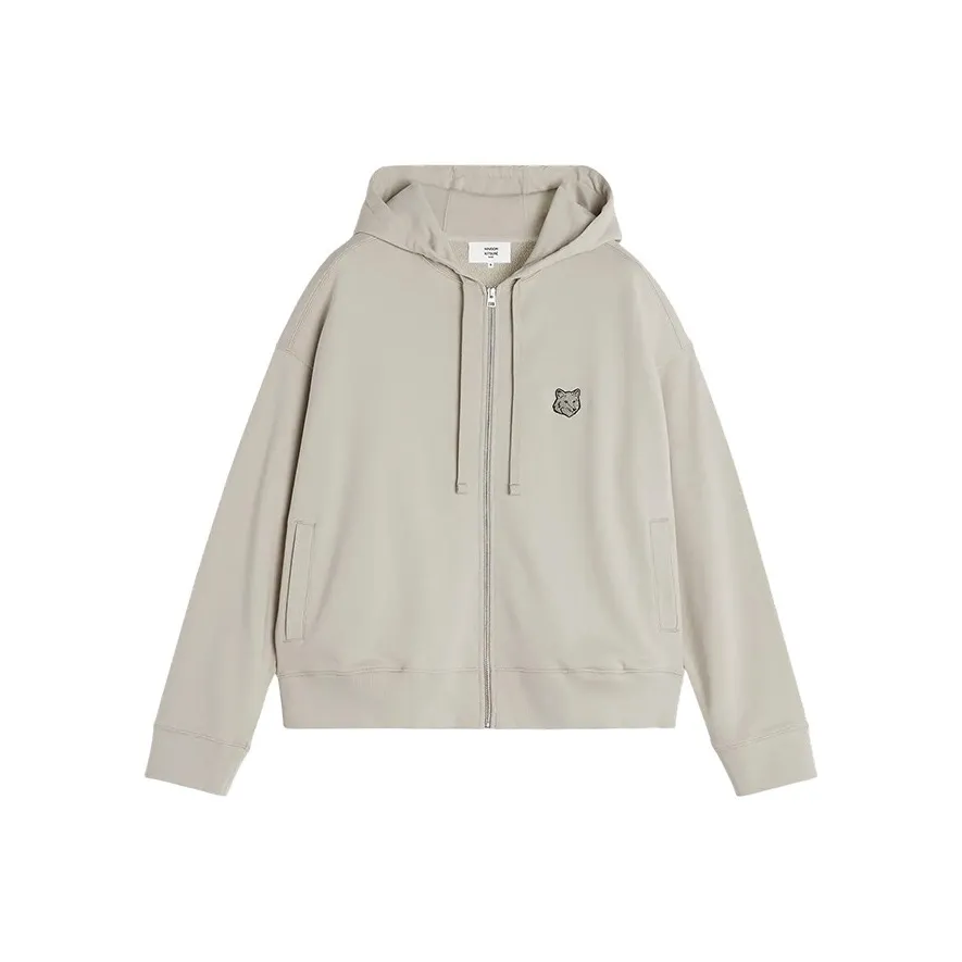 Maison Kitsuné Logo Zip up Hoodie