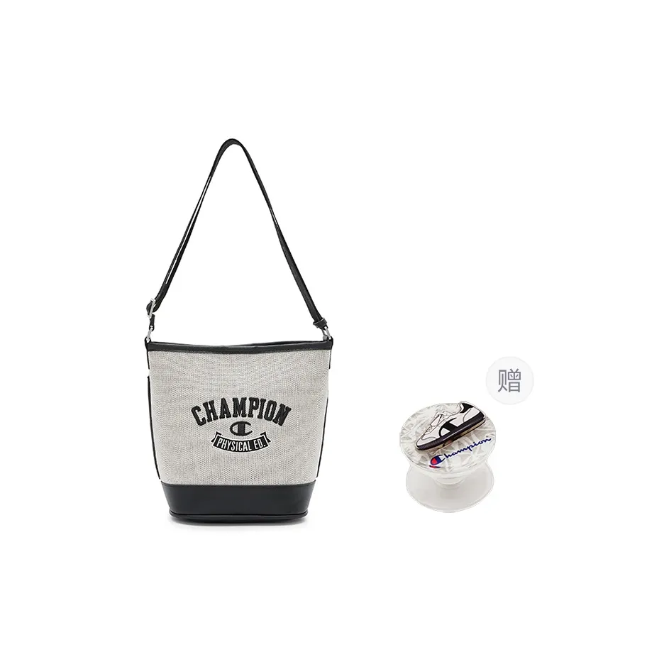 Champion Fabric Shoulder Bag Regular Medium Size Unisex Dark Blue/Light Brown/Black/Light Blue/Light Blue Denim Color