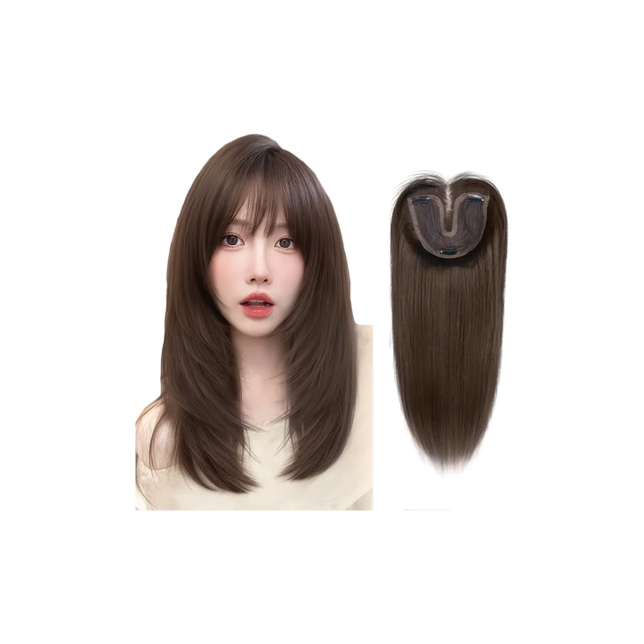 MUNINGFEI Отделение ключицы Волосы Парик Летний Тонкая Волосная Заплатка