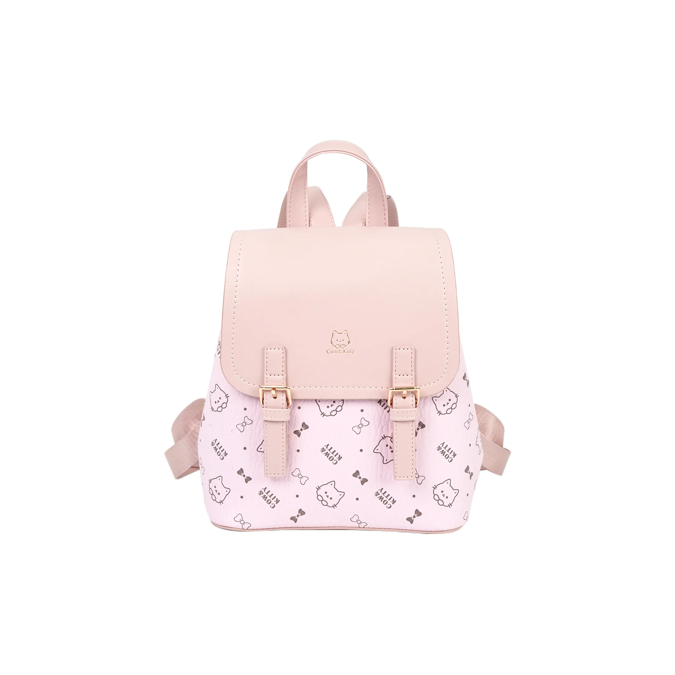 BLAKE FLEETO ПУ (полиуретан) Рюкзак Женские Вишневый цветок Розовый Кофейный Коричневый