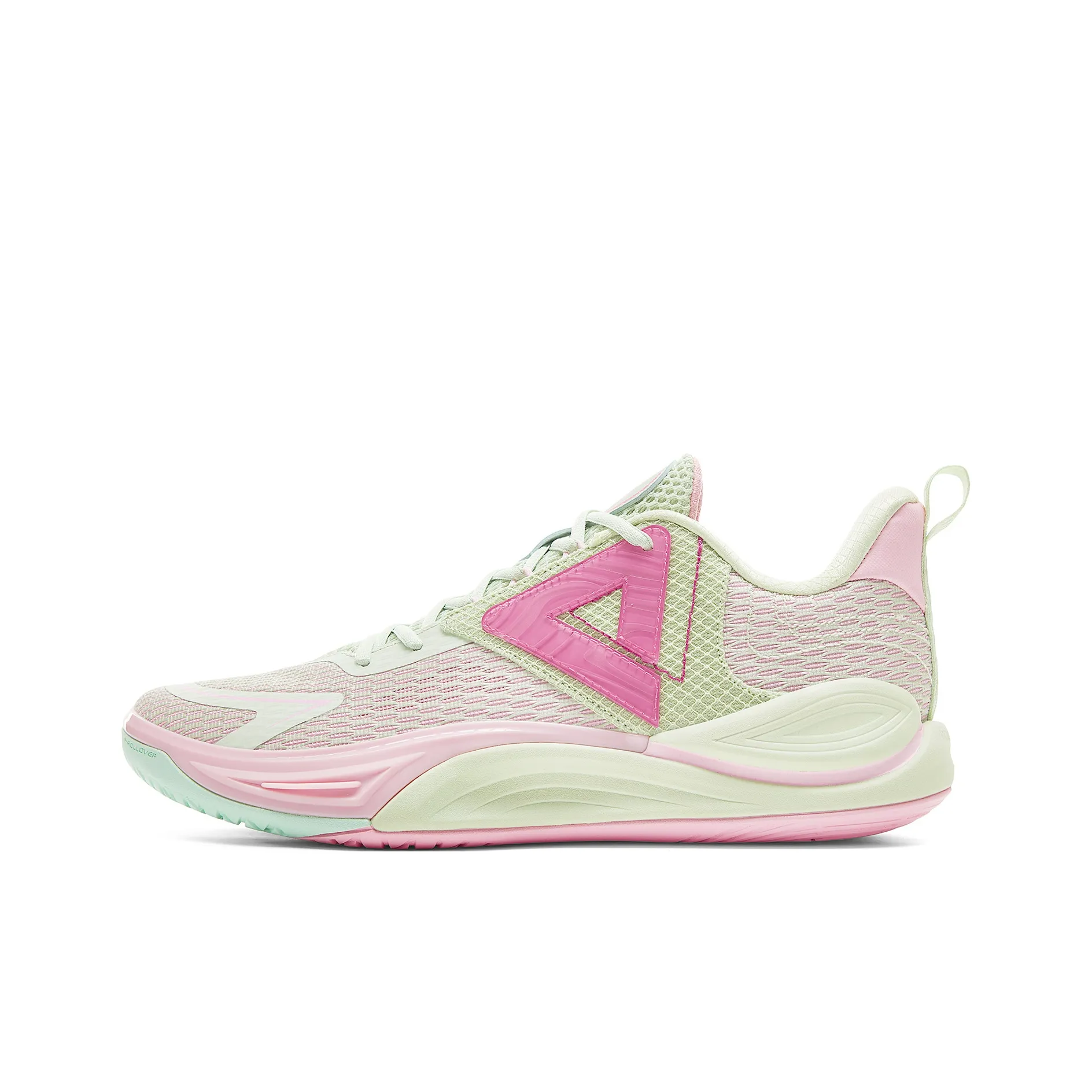 PEAK Wind 3,0 Баскетбольные кроссовки Низкий топ Розовый зеленый Мужской