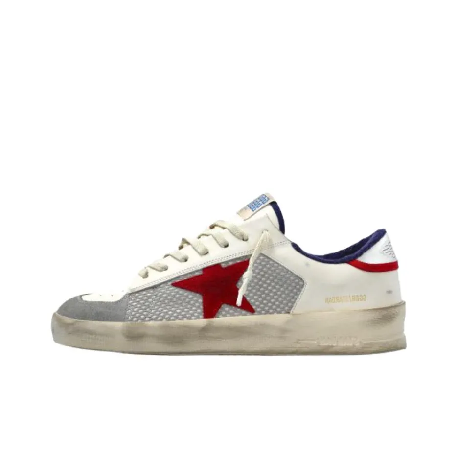 Golden Goose Stardan Low Top Skateboard Shoes Men's White