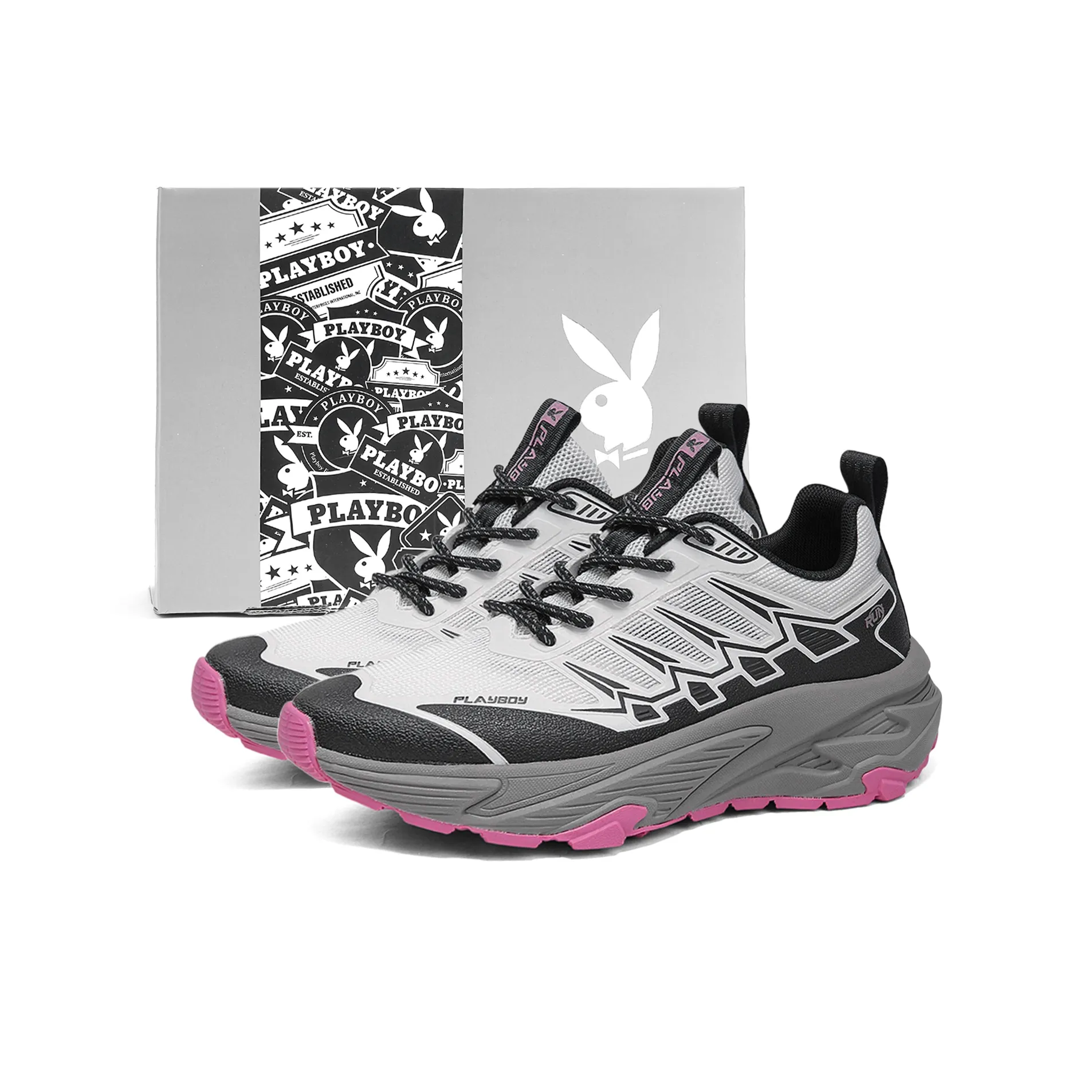 Playboy Низкий топ Повседневная обувь Женская Белый Черный Фиолетовый