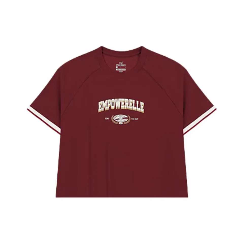 361° T-Shirt Женская Темно-красный Кремовый Белый