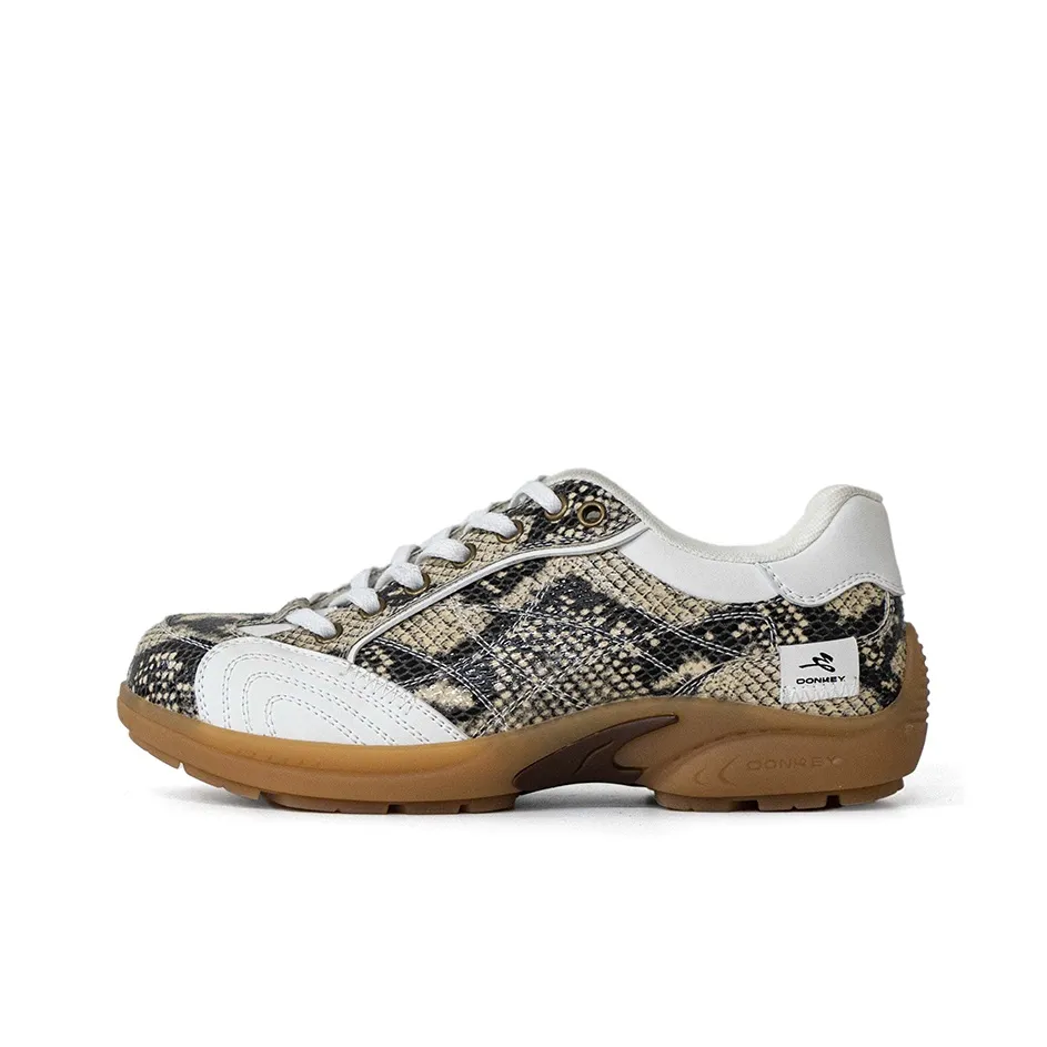 Mule Donkey Low Top Casual Shoes Unisex Snake Skin Print