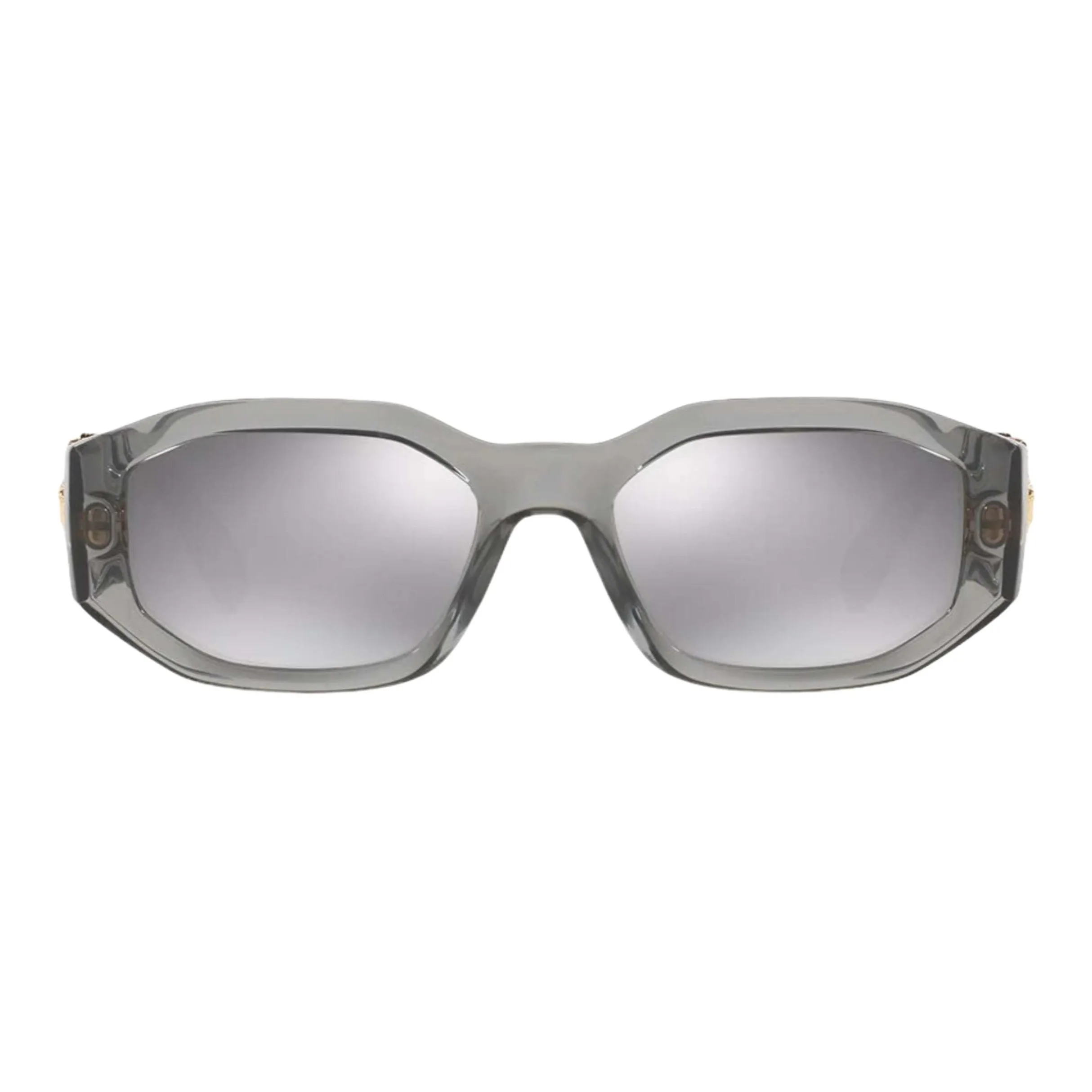 VERSACE Полиамидное волокно Нерегулярная форма Солнцезащитные очки Мужской Серый