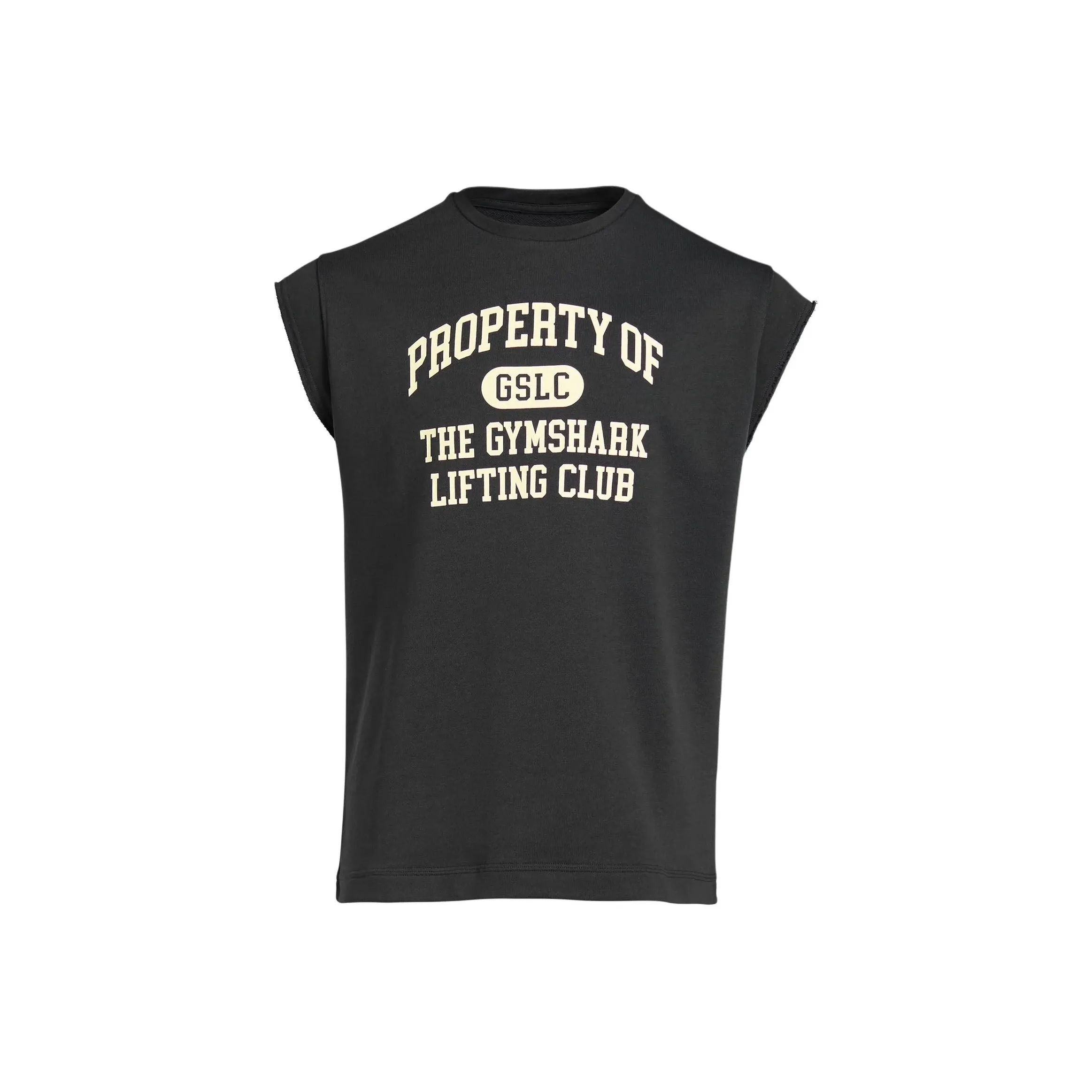 GYMSHARK PROPERTY OF Cut Off Танк T Рубашка Мужская Черная