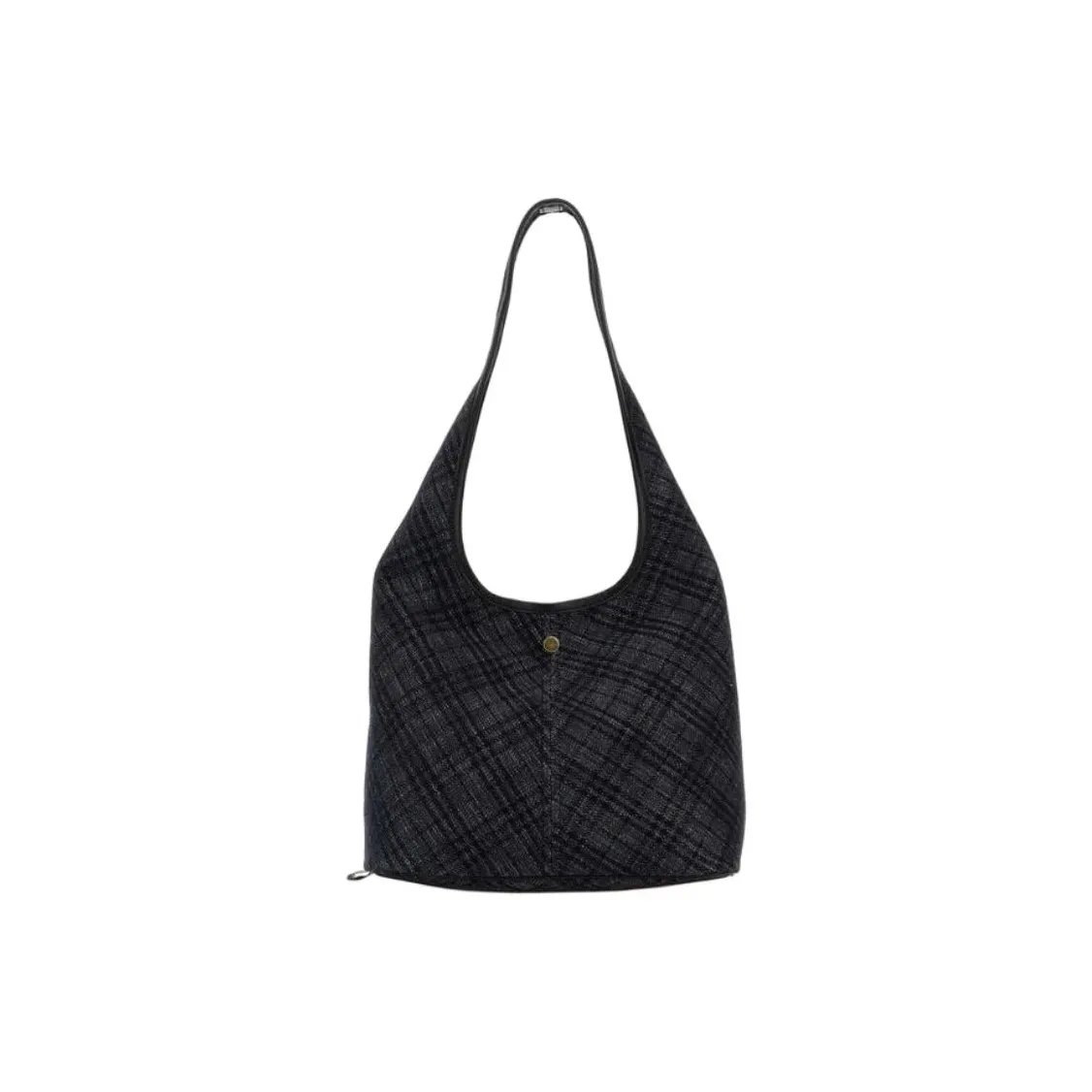 Burberry Cotton Shoulder Bag Women's Black