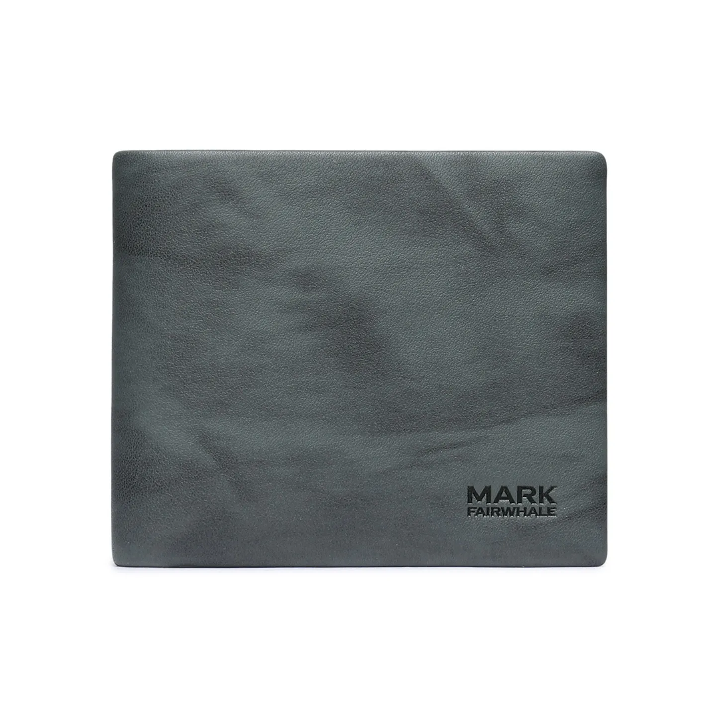 FAIRWHALE Кошелек из натуральной коровьей кожи мужской серый зеленый