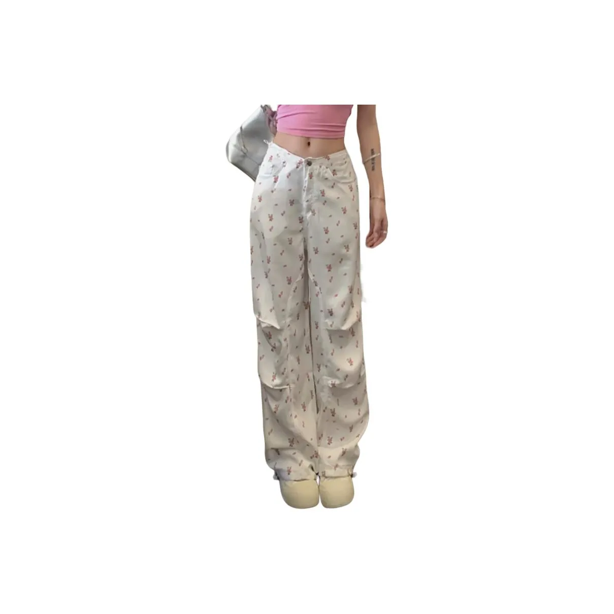 RAMPAGE Casual make pants Women's White