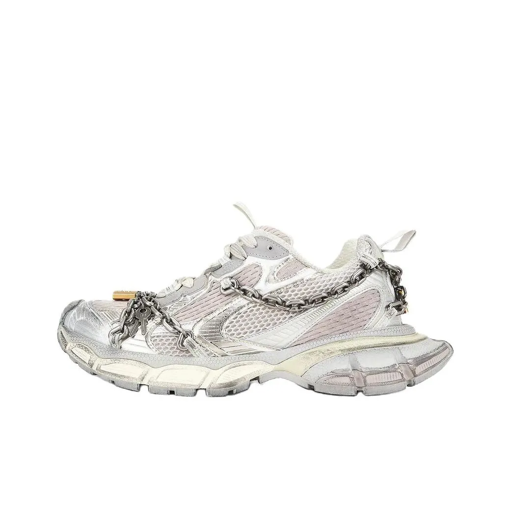 Balenciaga 3XL Low Top Chunky Sneakers Men's Silver