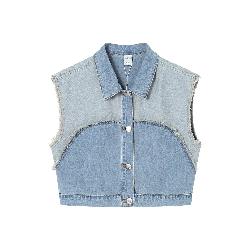 JESSYLINE Vests Women's Denim Blue