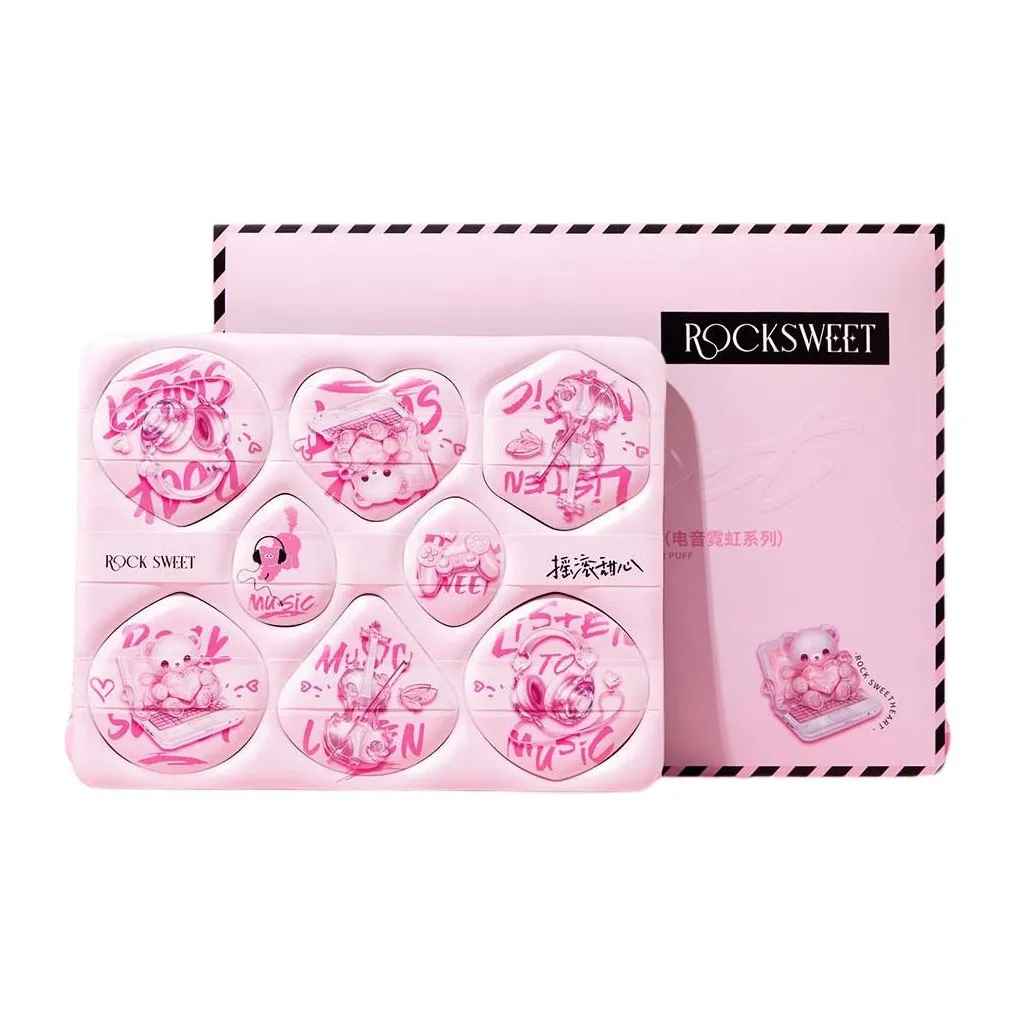 ROCK SWEET Хлопковая конфета Dry and Wet Dual Use Picking Розовый Легко наносится