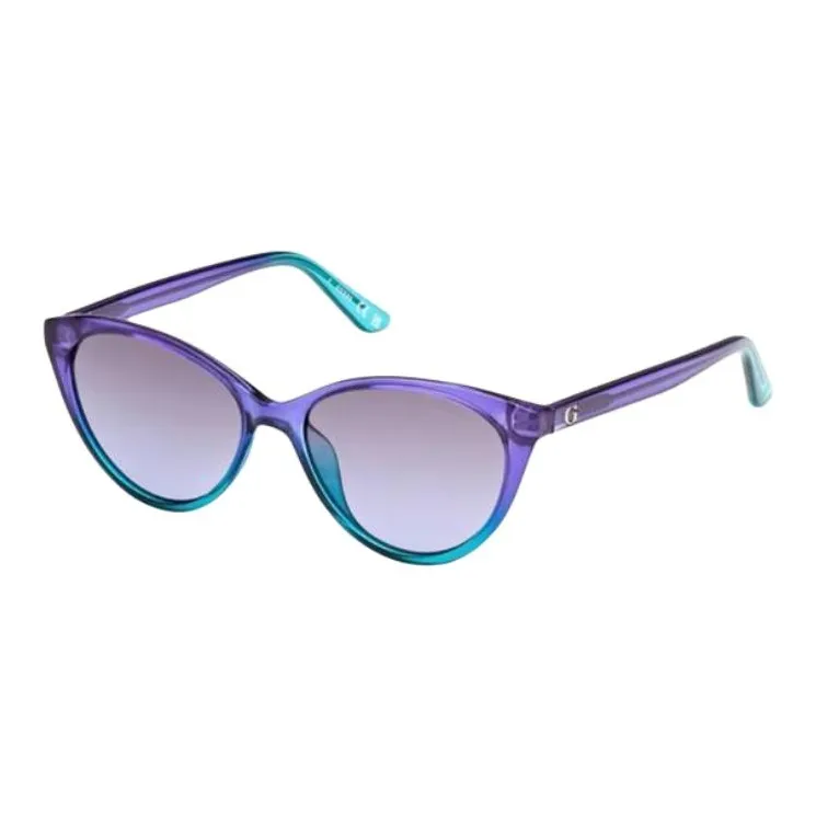 GUESS Injection Cat Eye Sunglasses Women's Purple