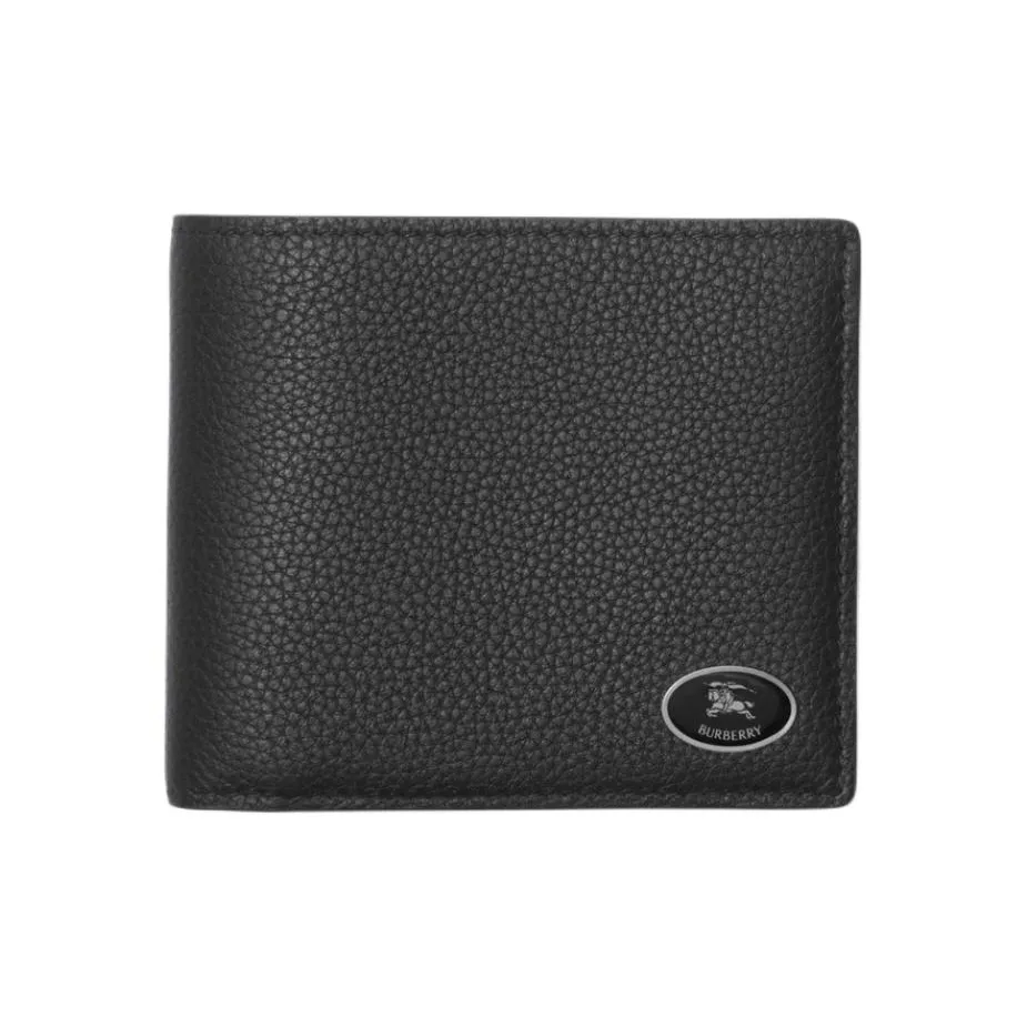 Burberry Calfskin Wallet Men's Black