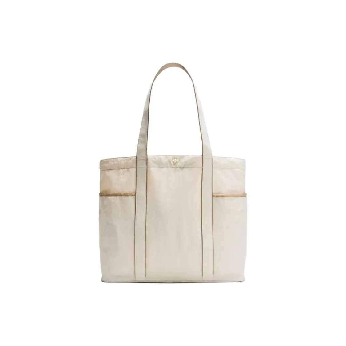 lululemon Нейлоновая сумка-тоут сумка для покупок сумка через плечо унисекс цвет экрю