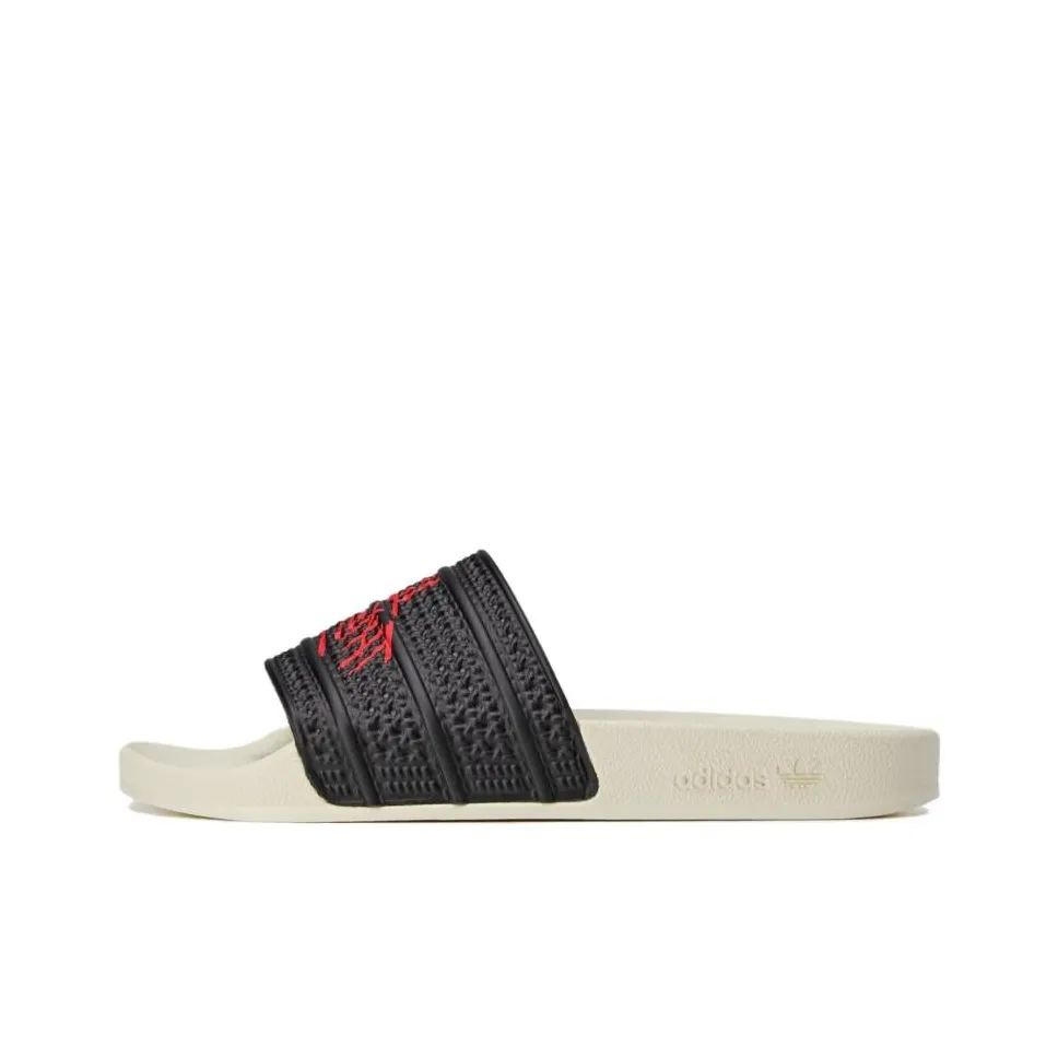 100 Thieves x Adidas Originals Adilette Slip Resistant Abrasion Resistant Шлепанцы Унисекс Черный Красный