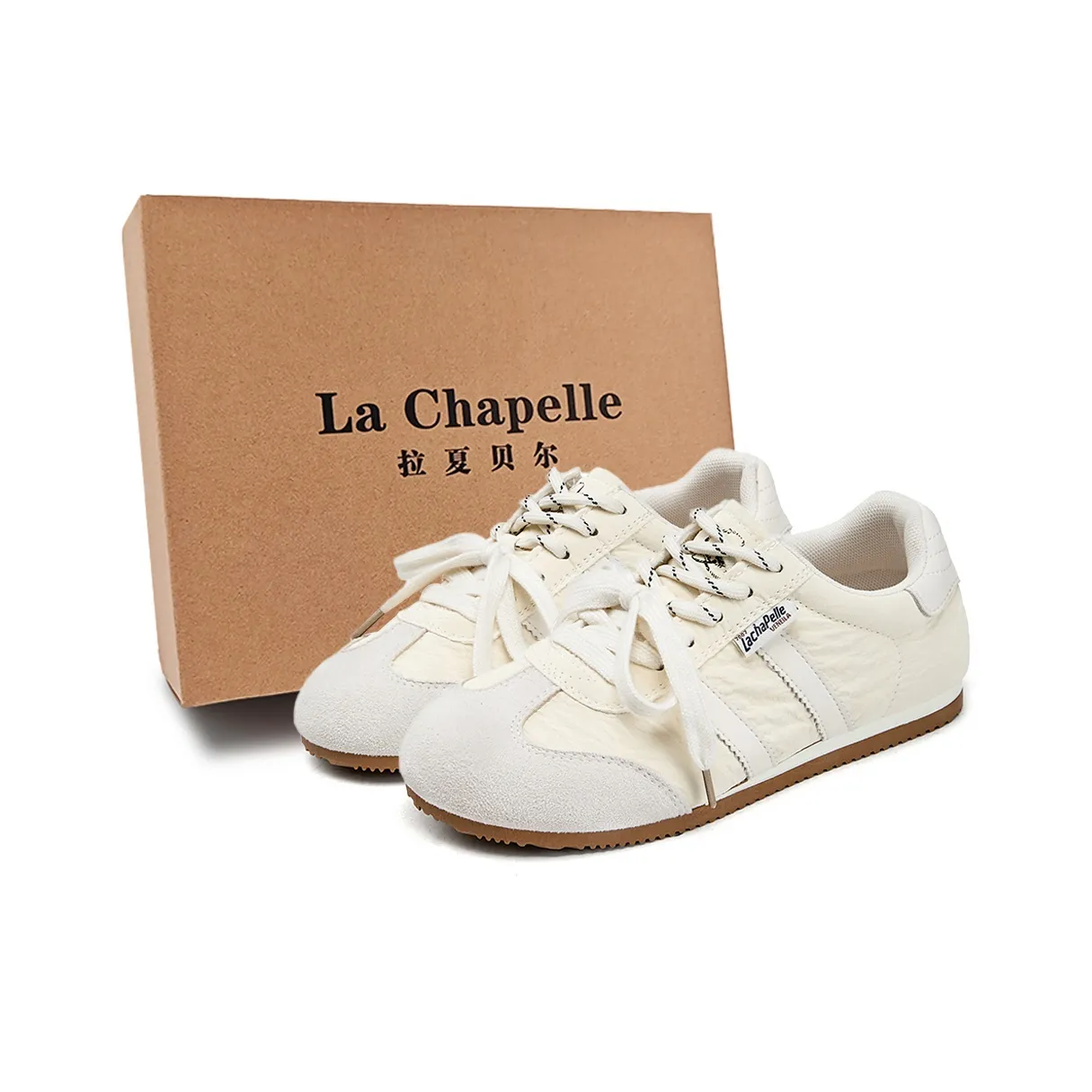 La Chapelle Casual Низкий Топ Бежевый Серый Женский