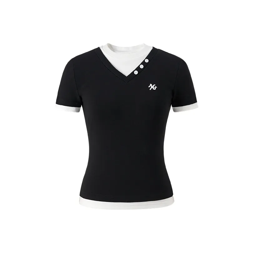 NAWS Ночной черный Женские футболки