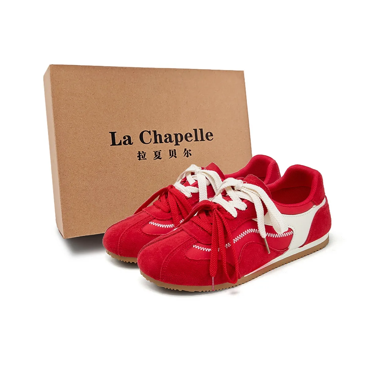 La Chapelle Casual Низкий Топ Красный Женский