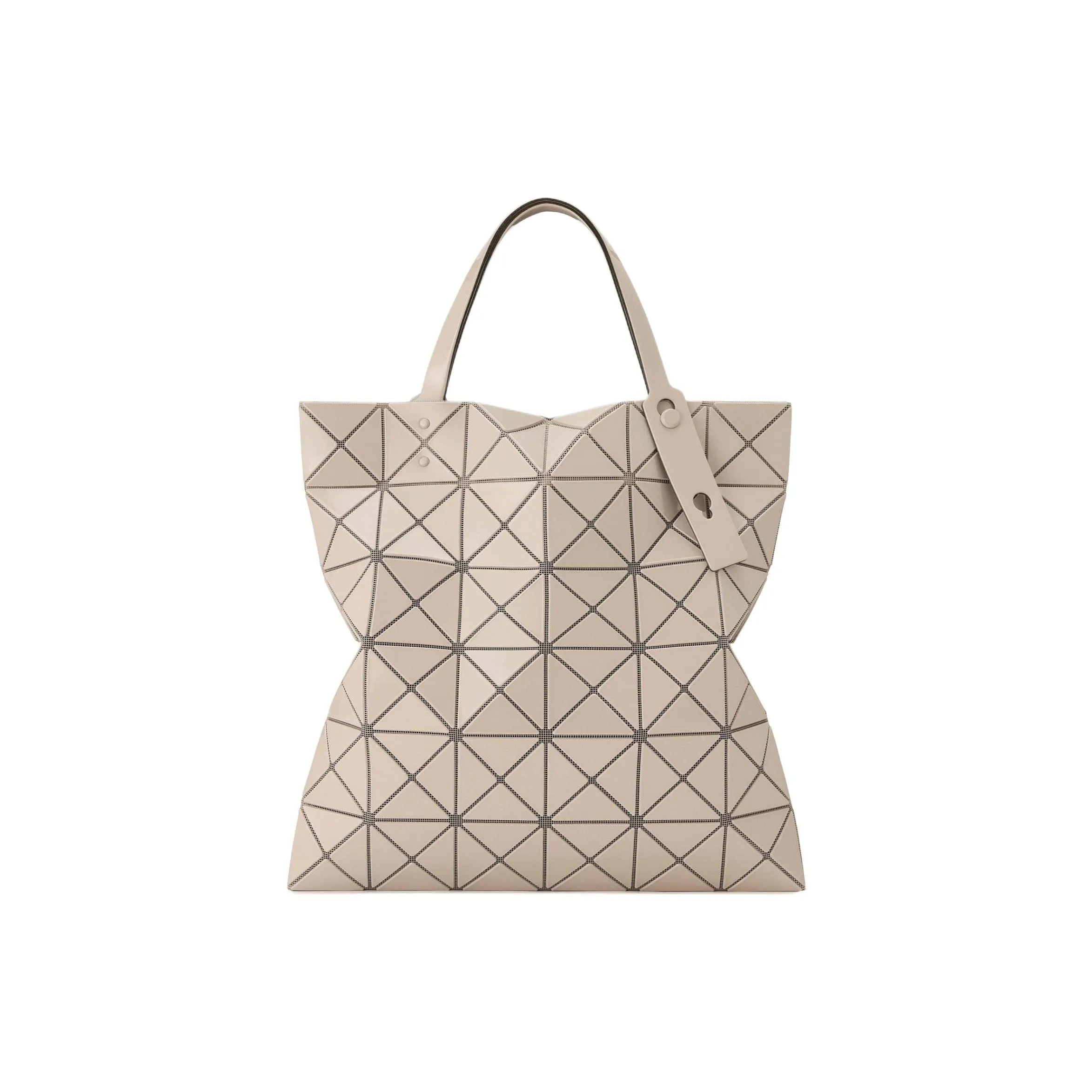 ISSEY MIYAKE Polyvinyl Chloride Resin Tote Bag, Shopping Bag, Handbag Women's Sandy Beige