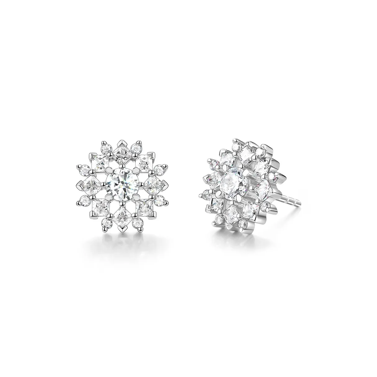 FANCI S925 Silver Stud Earrings Women's