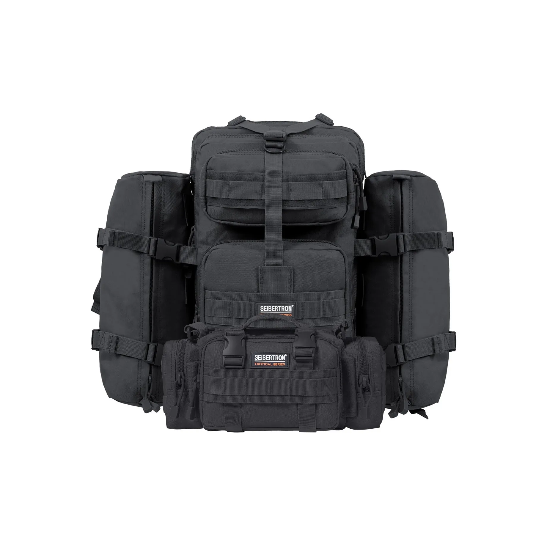 Seibertron 50L Туристические сумки Устойчивые к истиранию Черный Коричневый Унисекс