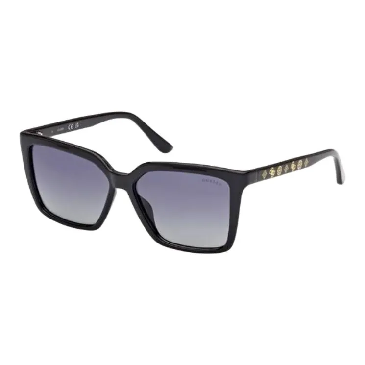 GUESS Injection Square Sunglasses Women's Black