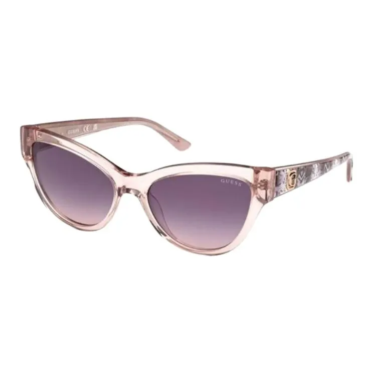 GUESS Acetate Cat Eye Sunglasses Women's Transparent