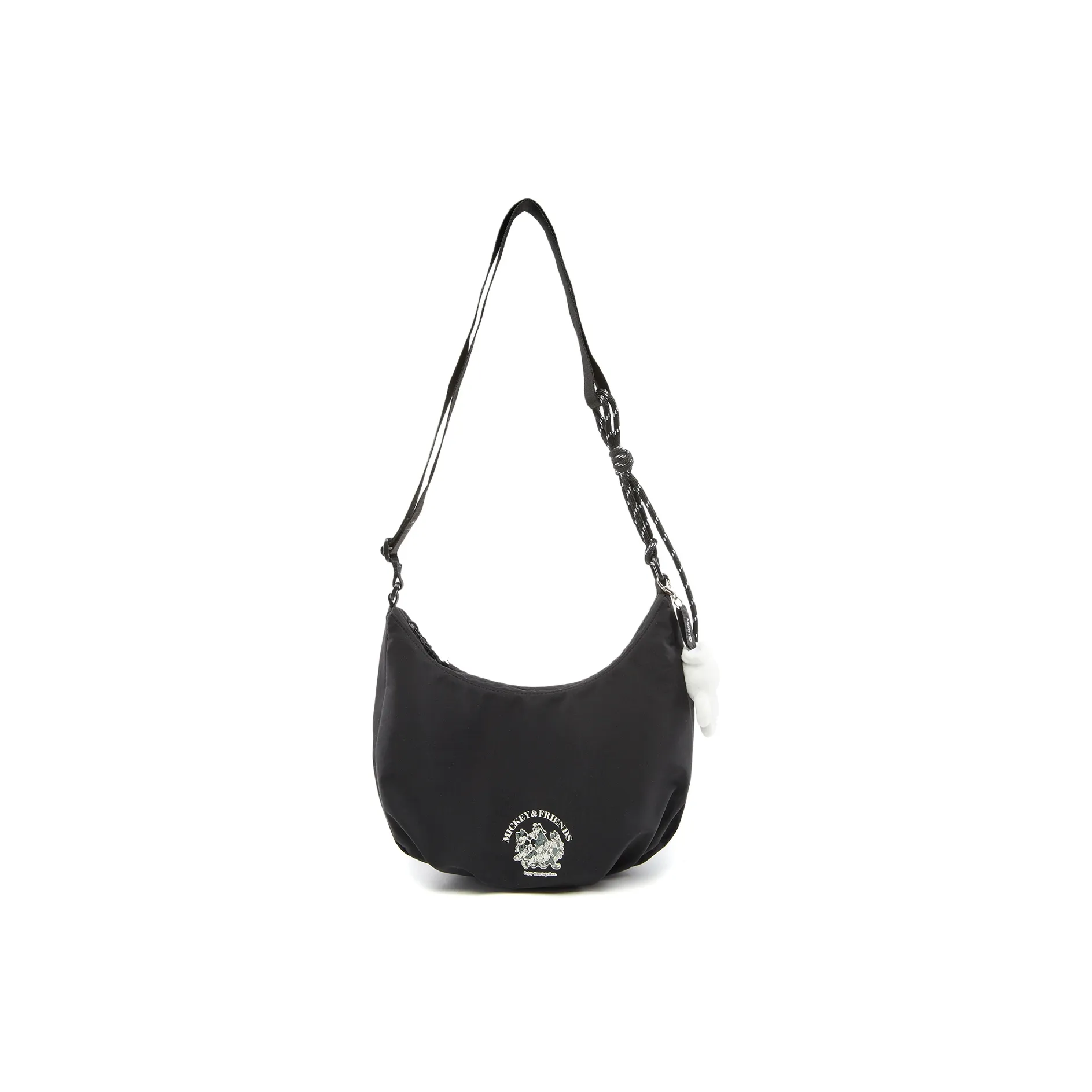 LiNing Disney, Collaboration Sports Life Collection Nylon Shoulder Bag, Crossbody Bag Regular Unisex Black