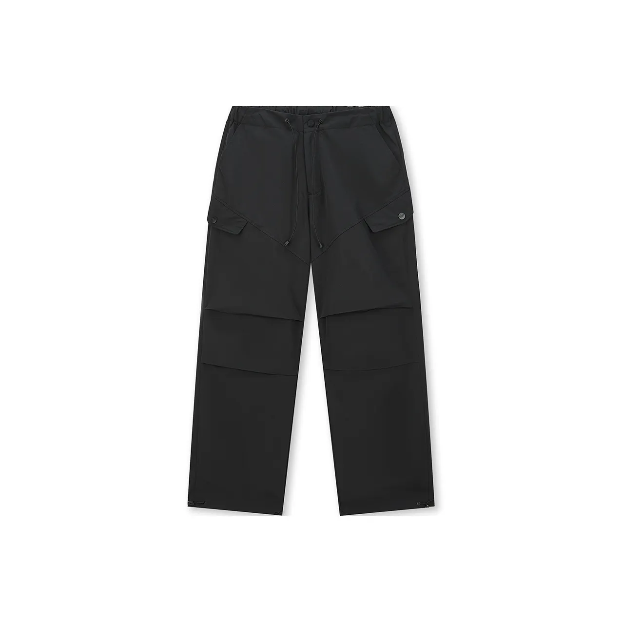 Безшовный крой, черные, унисекс, повседневные брюки