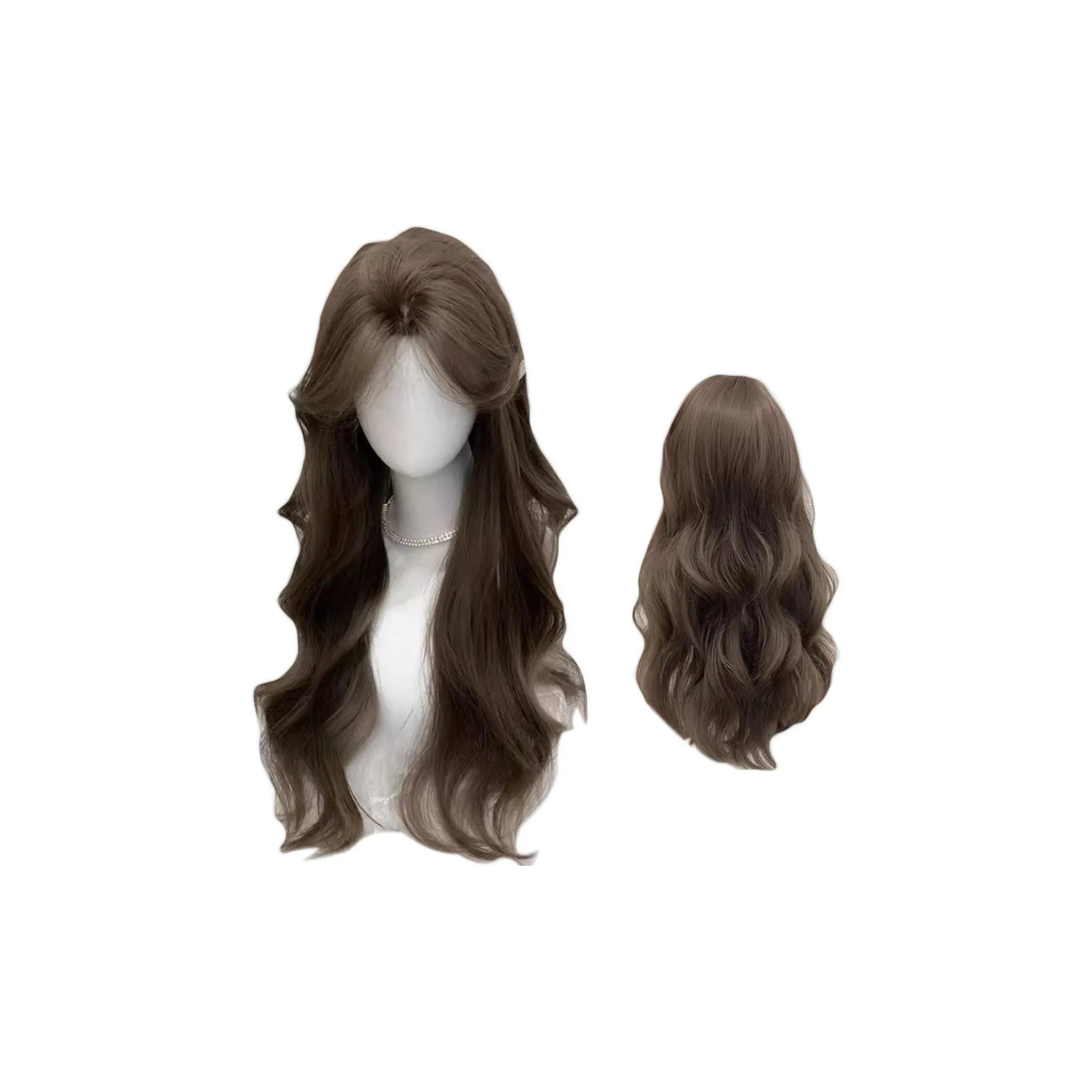 FYOSEE Весенний Летний Корейский стиль Атмосферная Большая волна Длинные кудрявые волосы Высокая температура Пряжа Длинные кудрявые волосы