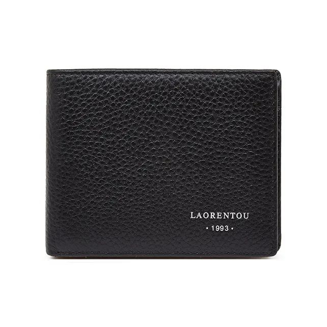 Old Man's Head Кожаный кошелек из коровьей кожи мужской черный синий