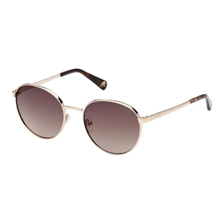 GUESS Metal Round Sunglasses Unisex Gold