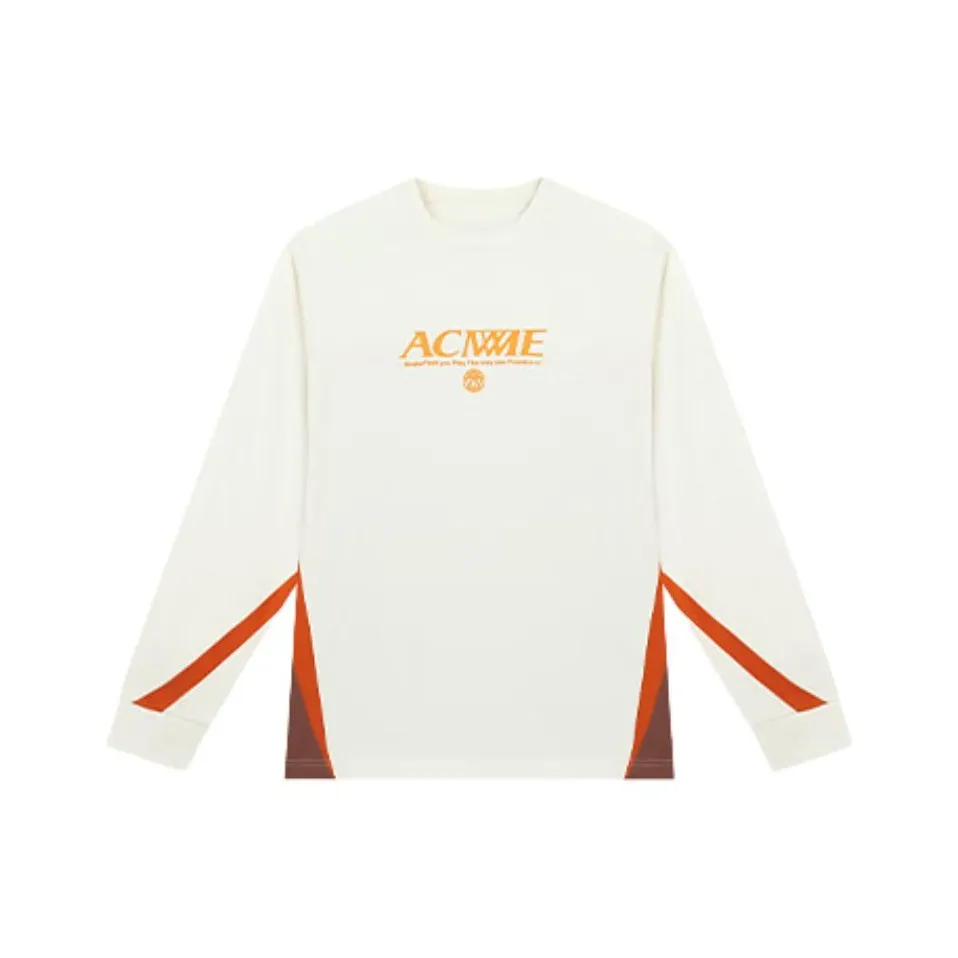 361° T Shirts Men Cream White/Milk Tea Brown